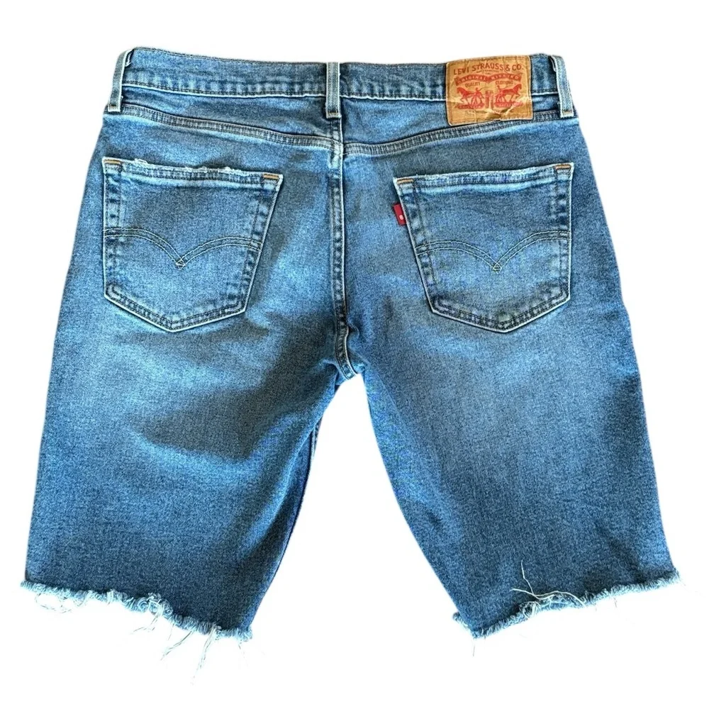 Levi's‎ 511 Bermuda Blue Cutoff Jean Shorts Size 32